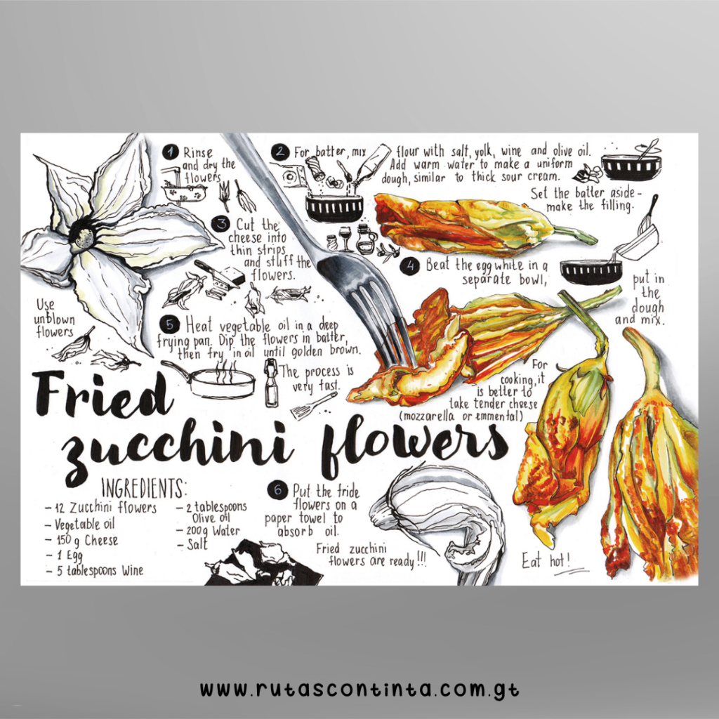 Fried zucchini flowers