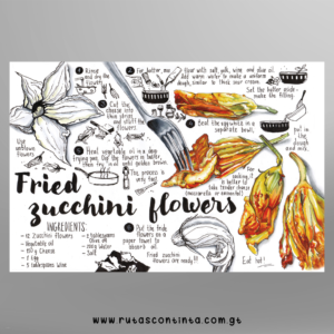 Fried zucchini flowers